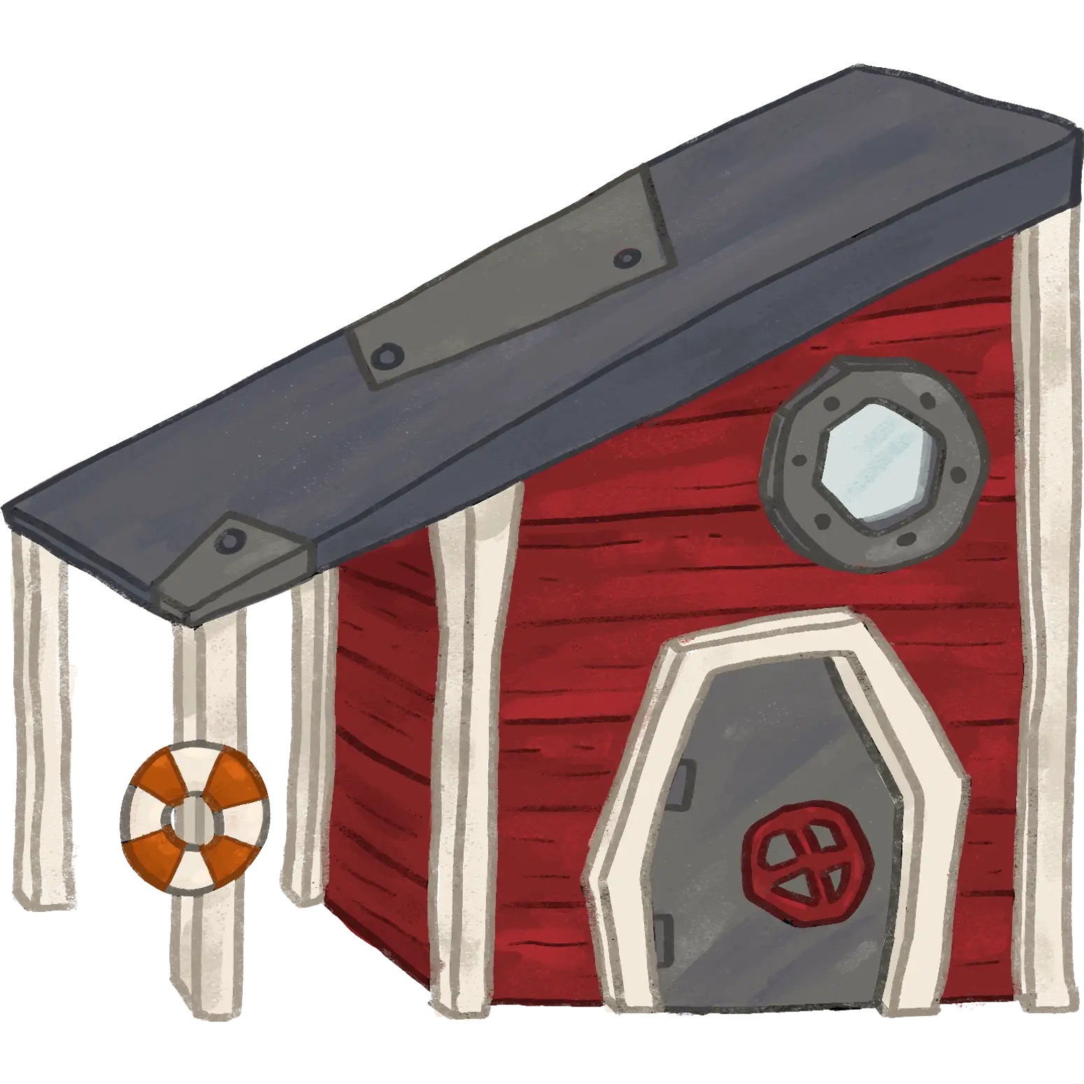 Props : La cabane de pêcheur pour le décors du jeu Cosy Lullaby version couleur