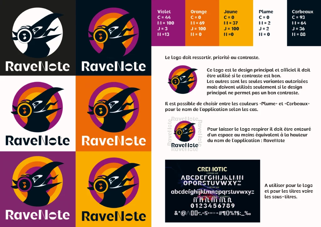 Charte graphique minimale du logo GrowingUP