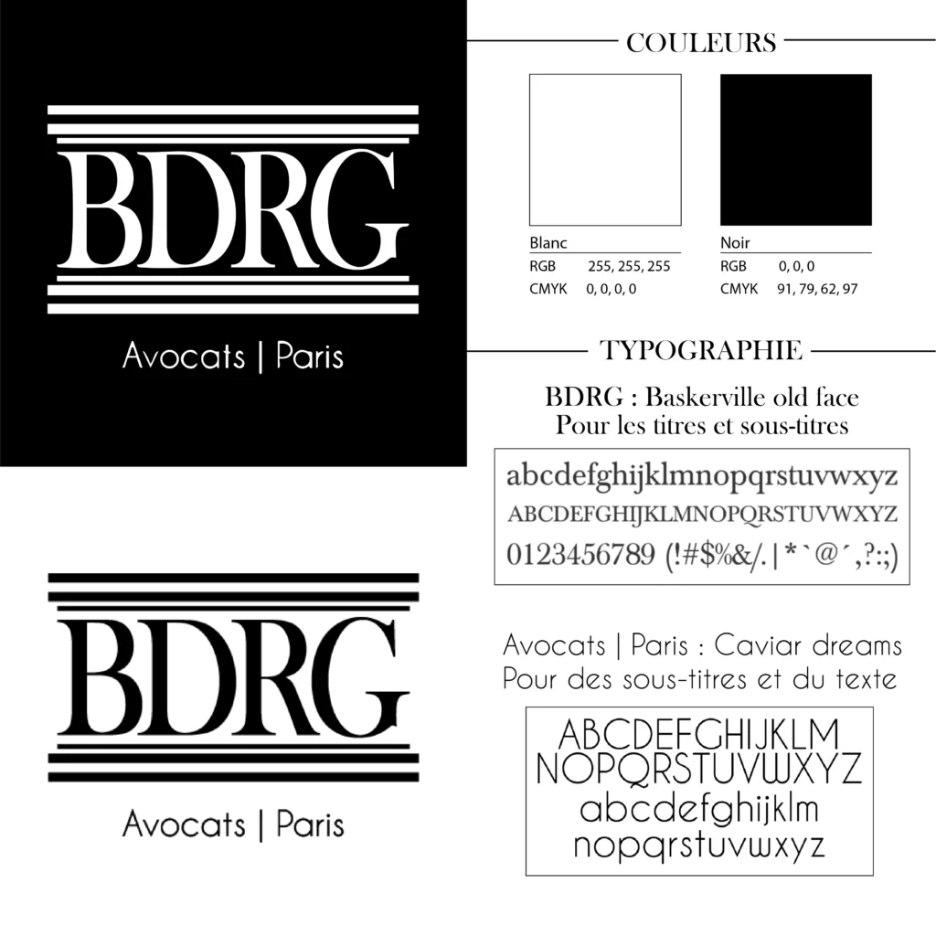 Charte graphique minimale du logo BDRG
