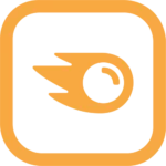 Le logo de SEMrush en jaune
