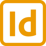 Le logo d'Indesign en jaune