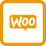 Le logo de WOOcommerce en jaune